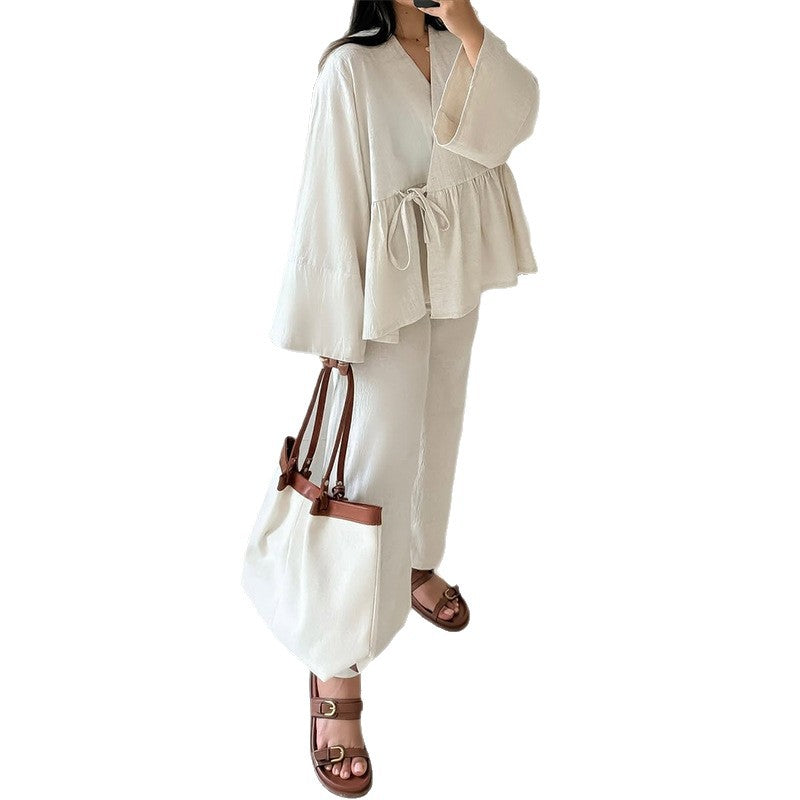 Damen Leichtes Loungewear-Set mit lockerer Passform R&B