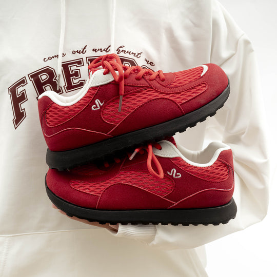Damen Komfortable Freizeit-Sneaker mit atmungsaktiver Mesh-Oberfläche und rutschfester Sohle R&B