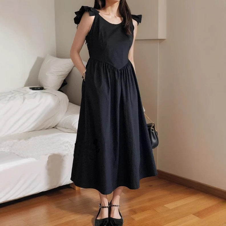 Damen Maxikleid mit Rüschendetails und empfohlener Passform R&B