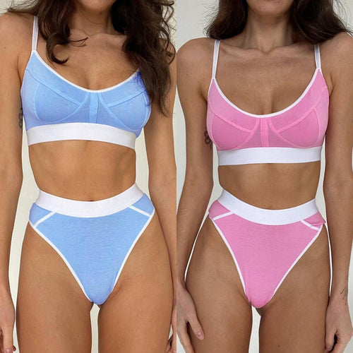 Damen Bikini-Set mit nahtloser Passform und verstellbaren Trägern R&B