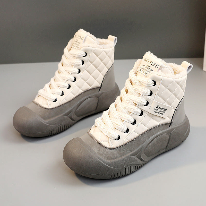 Damen modische Winterboots mit kuscheligem Innenfutter und robuster Sohle R&B