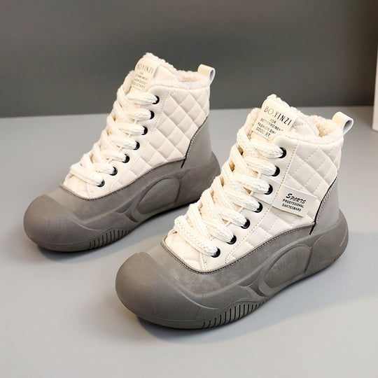Damen modische Winterboots mit kuscheligem Innenfutter und robuster Sohle R&B