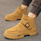 Damen Mid-Cut Stiefel mit robustem Sohlenprofil und verstellbarem Riemen R&B