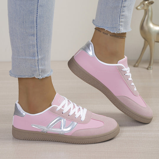 Damen Sportliche Sneakers mit glänzenden Akzenten und innovativer Sohle R&B