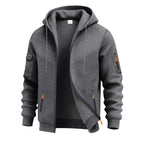 Herren funktionale Kapuzenjacke mit technischen Taschen R&B