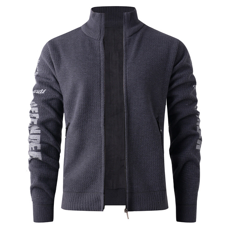 Herren gesteppte Freizeitjacke mit hohem Kragen und modernem Innenfutter R&B