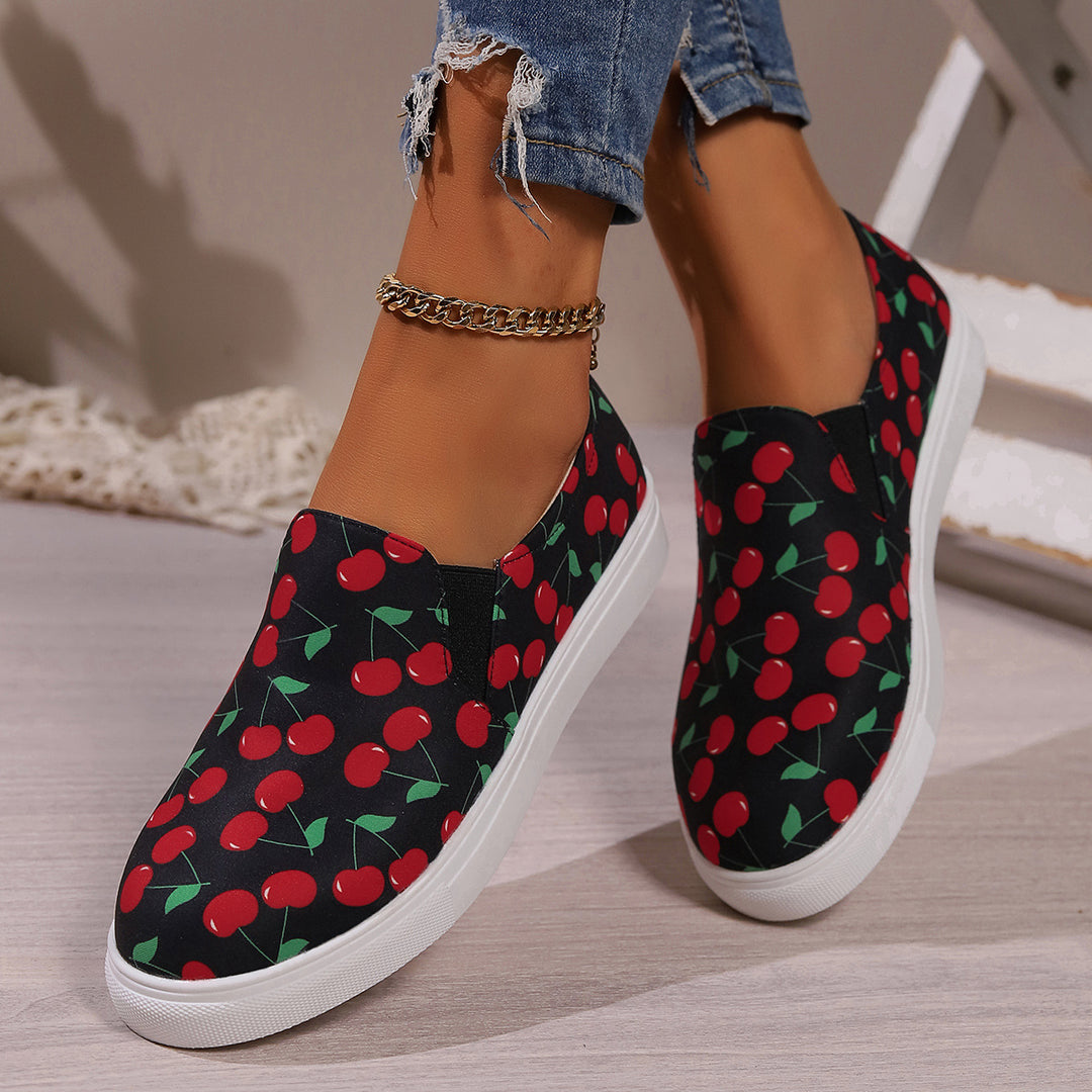 Damen Slip-On Sneakers mit fruchtigem Design R&B