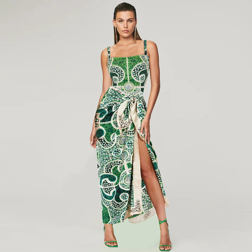 Damen Einteiler Badeanzug mit kunstvollem Blumenmuster R&B
