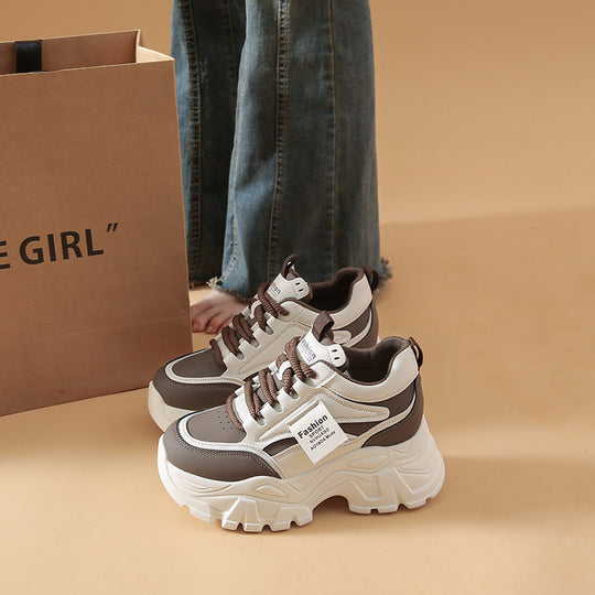 Damen Chunky Sneakers mit großzügiger Profilsohle und atmungsaktivem Obermaterial R&B