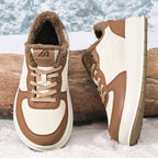 Damen modische Sneakers mit extraleichter Sohle und atmungsaktiver Innenstruktur
