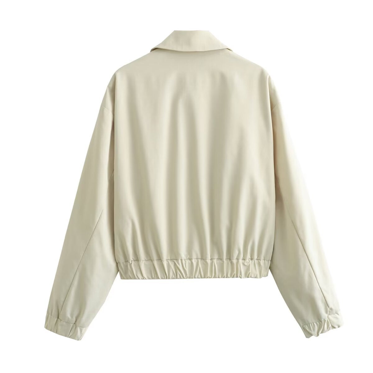 Damen modische Übergangsjacke mit hohem Kragen R&B