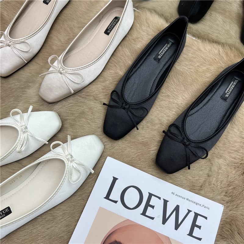 Damen Ballerinas mit elegantem Schleifenakzent R&B