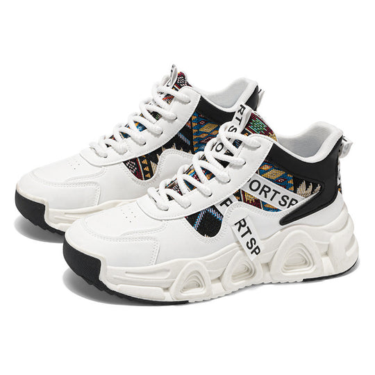 Damen High-Top Sneakers mit futuristischem Design und sportlicher Dämpfung R&B