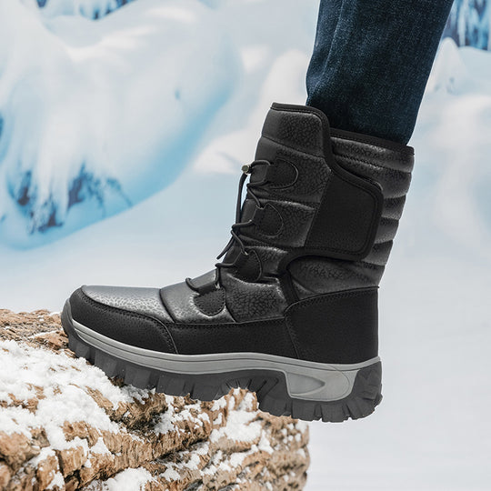Herren Winterstiefel mit isolierender Fütterung und rutschfester Sohle R&B