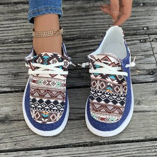 Damen modische Sneakers mit ethnischem Design R&B
