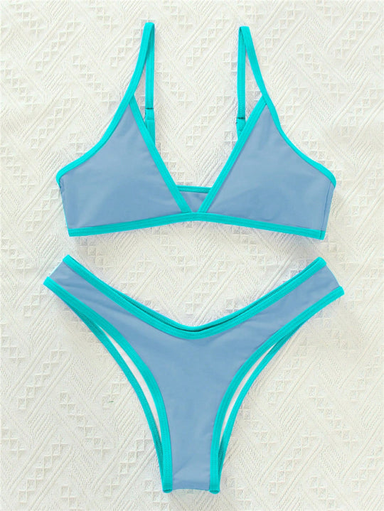 Damen Triangel-Bikini mit eleganter Naht und sportlichem Schnitt R&B