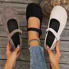 Damen Ballerinas mit verstellbarem Klettverschluss und weichem Obermaterial R&B