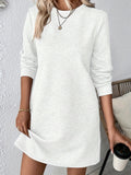 Damen lässiges Sweatkleid mit strukturiertem Design R&B