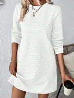 Damen lässiges Sweatkleid mit strukturiertem Design R&B