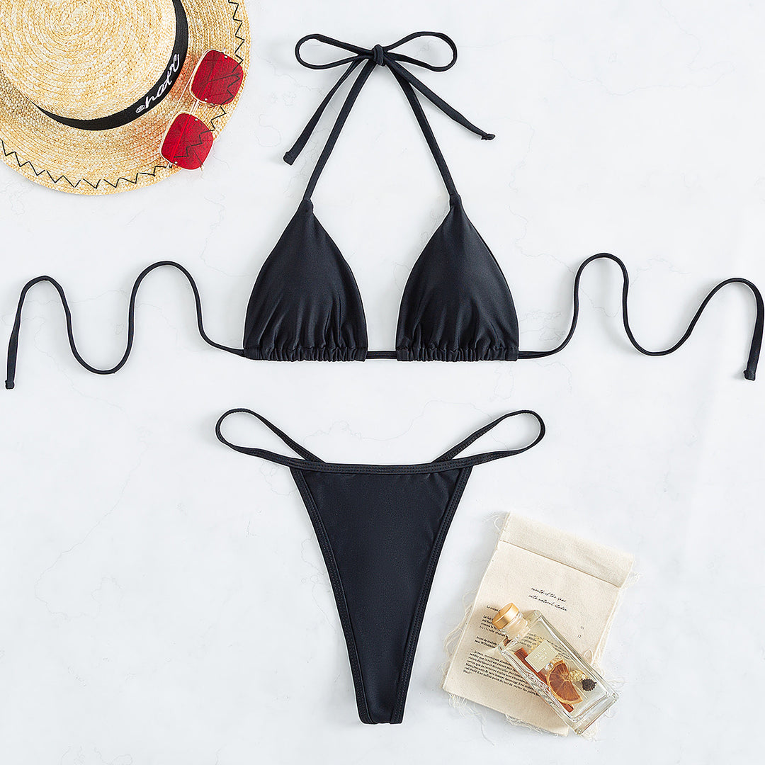 Damen Triangel-Bikini mit verstellbaren Trägern R&B