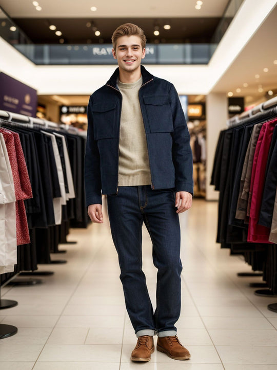 Herren modische Utility-Jacke R&B