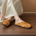 Damen bequeme und stylische Clogs mit modernen Kreuzriemen R&B