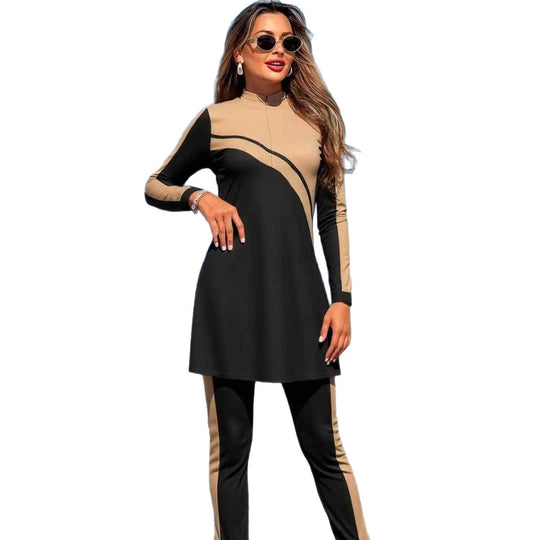 Damen Sport-Oberteil mit eleganter Leggings R&B