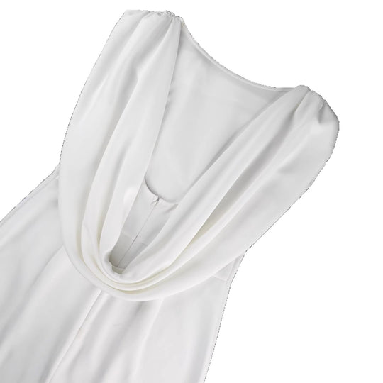 Damen Elegantes Minikleid mit drapiertem Schalkragen R&B