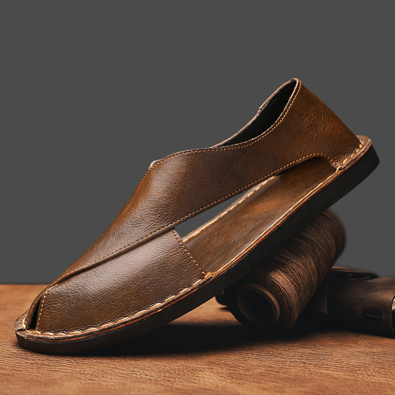Damen Bequeme Leder-Slipper mit flexiblem Design R&B
