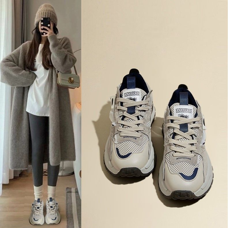 Damen Sportliche Sneaker mit atmungsaktiver Obermaterialkombination