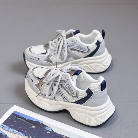 Damen Multicolor Laufschuhe mit atmungsaktiver Obermaterialstruktur und rutschfester Sohle R&B