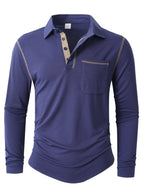 Herren Langarm Poloshirt R&B