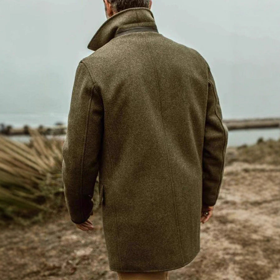 Herren stilvolle Wolljacke im doppelten Schnitt