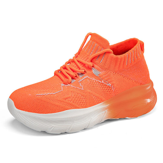Damen Sportliche Stricksneaker mit elastischem Schaft und atmungsaktiver Sohle R&B