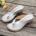Damen Elegante hochhackige Zehentrenner-Sandalen
