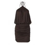 Damen Raffiniertes Wickelkleid mit Spaghetti-Trägern und gerafftem Saum R&B
