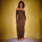 Damen Etuikleid mit schulterfreier, eleganter Silhouette R&B
