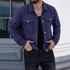 Herren lässige Wildlederjacke