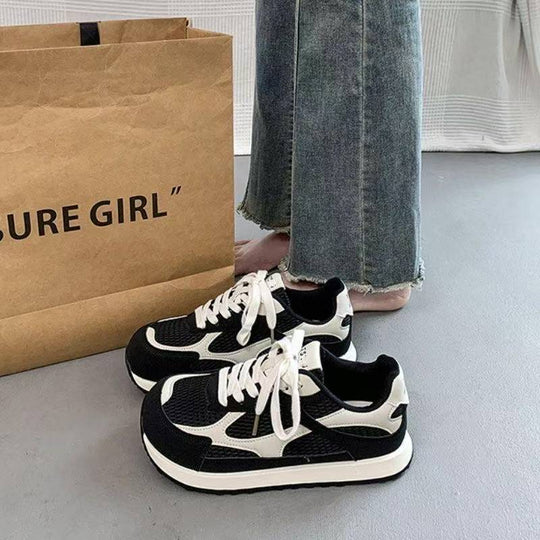 Damen Sportive Lifestyle Sneakers mit atmungsaktiver Mesh-Oberfläche und dämpfender Sohle R&B