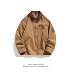 Herren robuste Freizeitjacke mit hohem Kragen und praktischen Taschen R&B