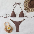 Damen Triangel-Bikini mit eleganten Goldakzenten R&B