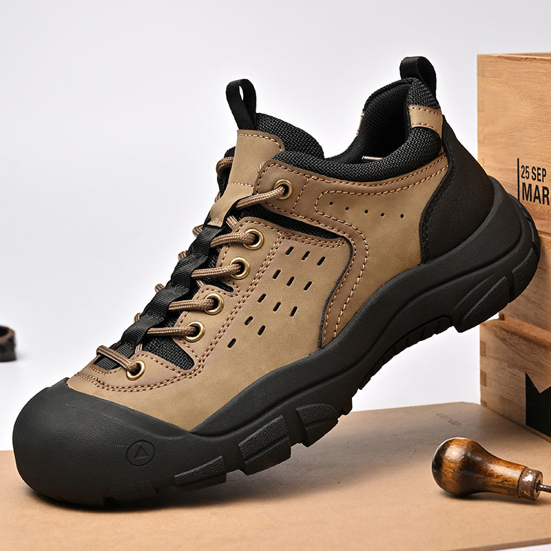 Herren robuste Trekking-Schuhe mit stoßdämpfender Sohle und atmungsaktivem Obermaterial