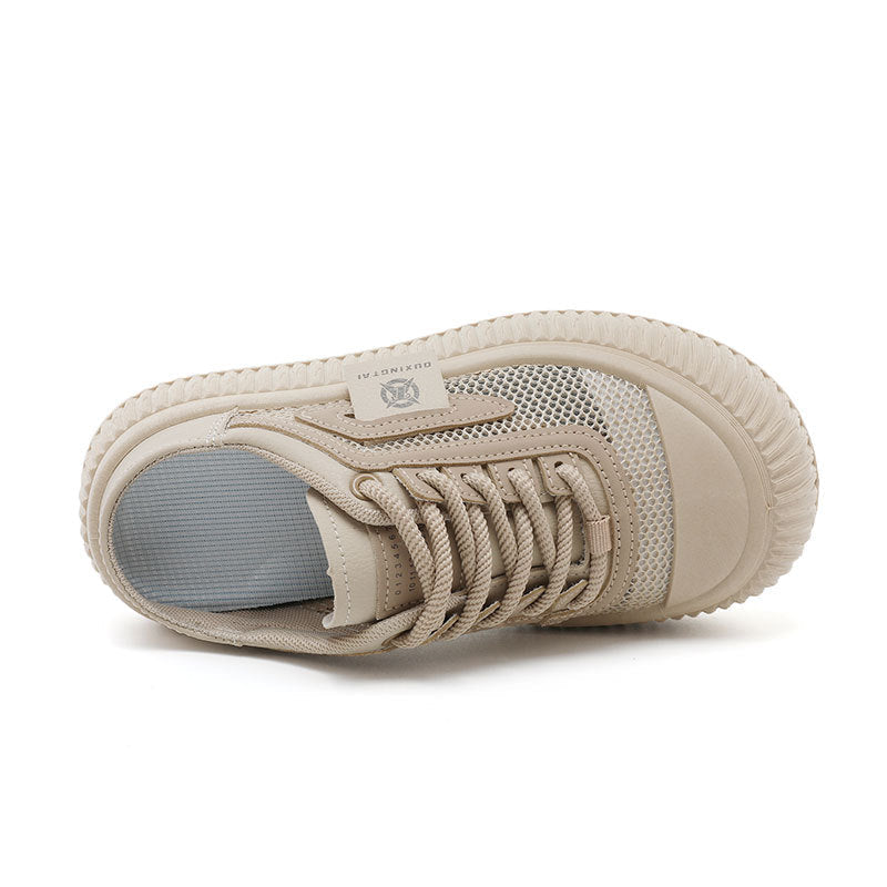 Damen lässige Sneaker mit atmungsaktiver Mesh-Oberfläche und rutschfester Gummisohle R&B