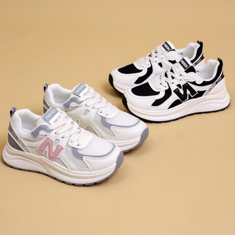 Damen Sportliche Sneakers mit atmungsaktivem Mesh-Obermaterial und dämpfendem Sohlenprofil R&B