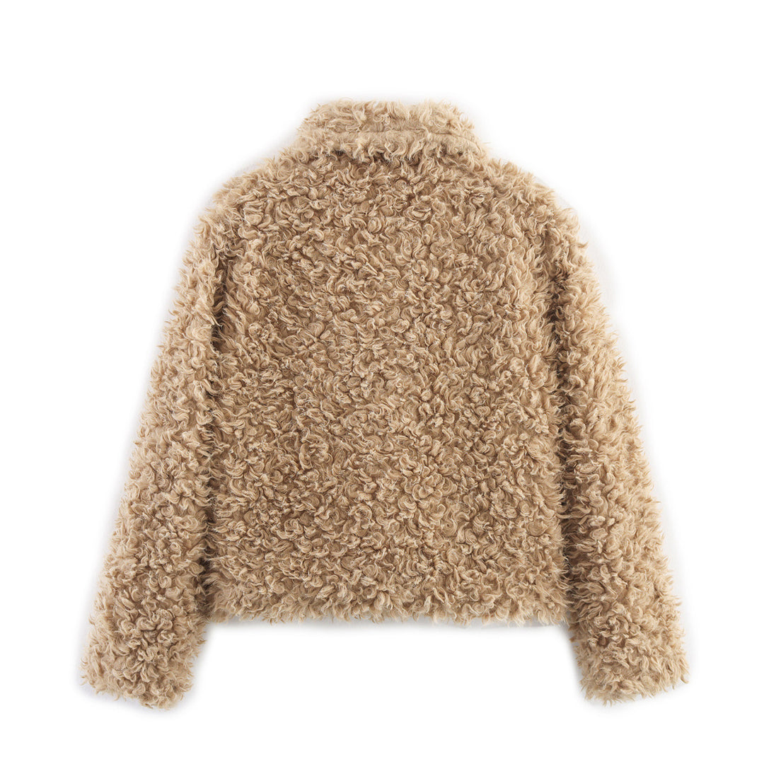 Damen kuschelige Teddyjacke R&B