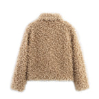 Damen kuschelige Teddyjacke R&B