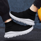 Damen Sportliche High-Top Sneakers mit elastischem Obermaterial R&B