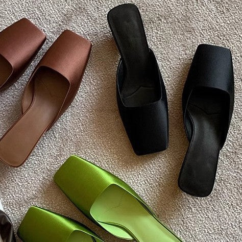 Damen Elegante Mules mit spitzem Zehenbereich und komfortabler Sohle R&B