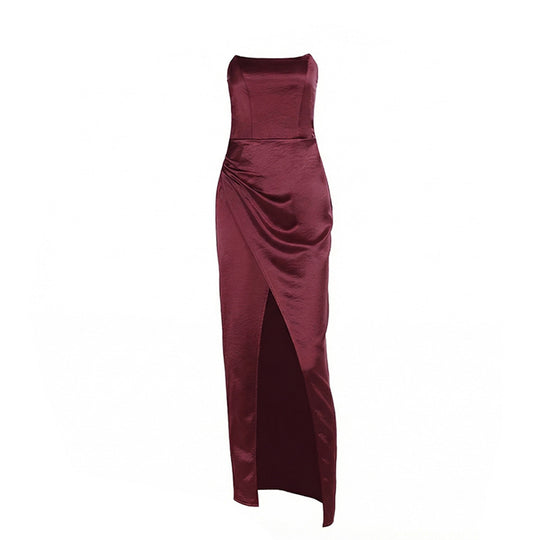 Damen Abendkleid mit schickem Schnitt und luxuriösem Satin R&B
