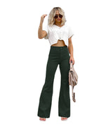 Damen Flared Jeans mit hohem Bund und figurformendem Schnitt R&B